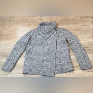 Aran Mor Women’s 100% Merino Wool Cable Knit Sweater Size Small